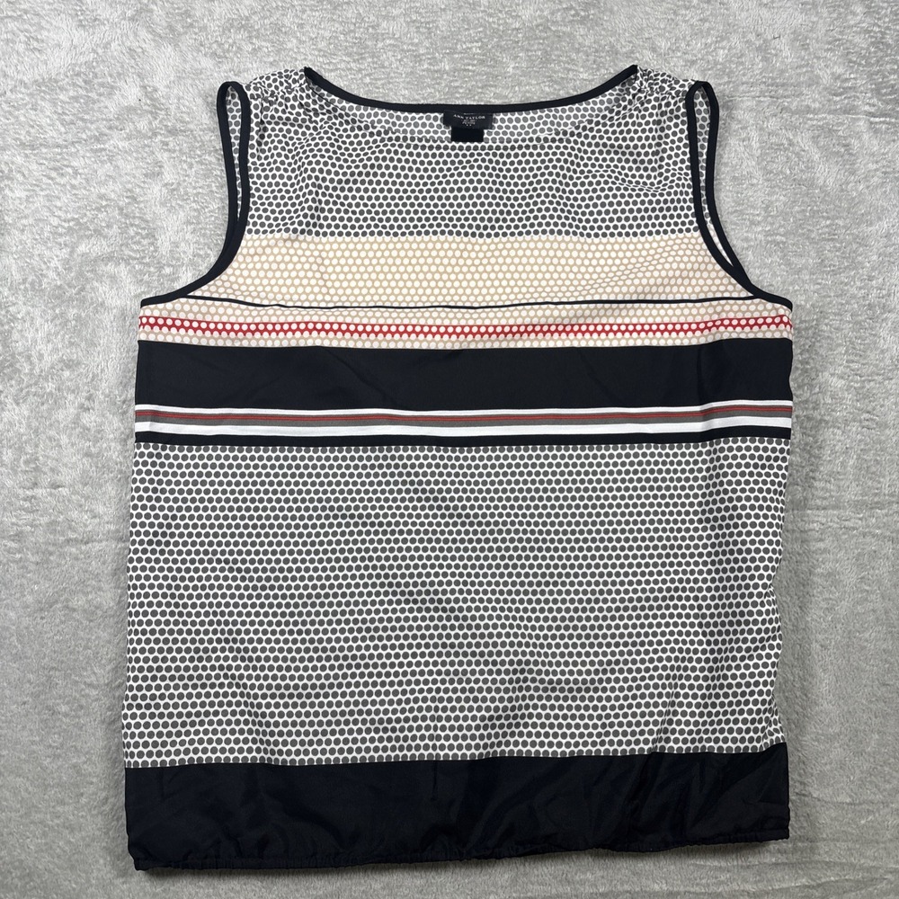 Ann Taylor Petite Colorful Lightweight Sleeveless Blouse Size MP